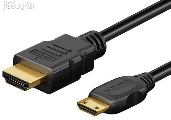 Kiváló, újszerű HDMI-mini/HDMI 2.0 kábel 2 m Goobay 74083 INTEC PC