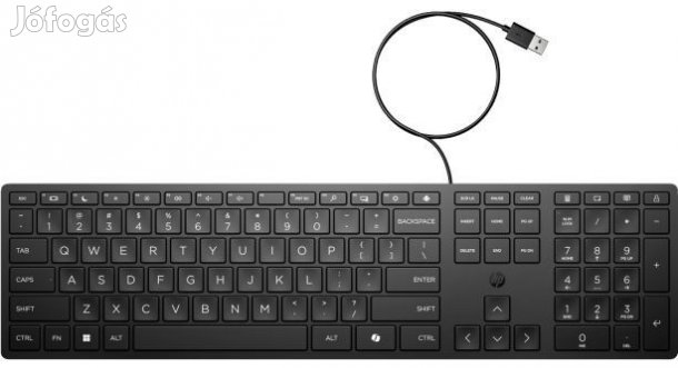 Kiváló, újszerű HP 320K vezetékes billentyűzet INTEC PC