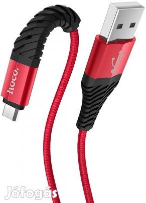 Kiváló, újszerű Micro USB töltőkábel 1m Hoco X38 piros INTEC PC