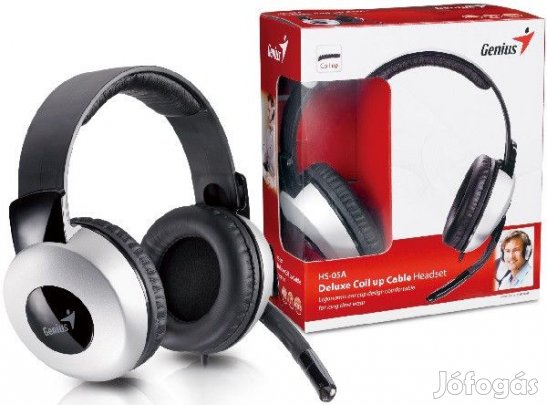 Kiváló, újszerű Mikrofonos fejhallgató Genius HS-05A INTEC PC