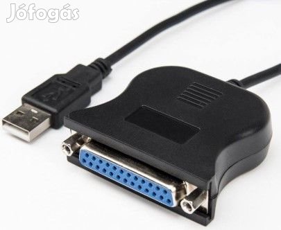 Kiváló, újszerű USB-A/LPT 25 PIN kábel 75 cm INTEC PC
