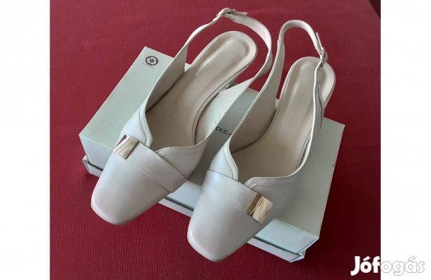 Kiváló állapotú, elegáns drapp 41-es Anis szandálcipő olcsón eladó