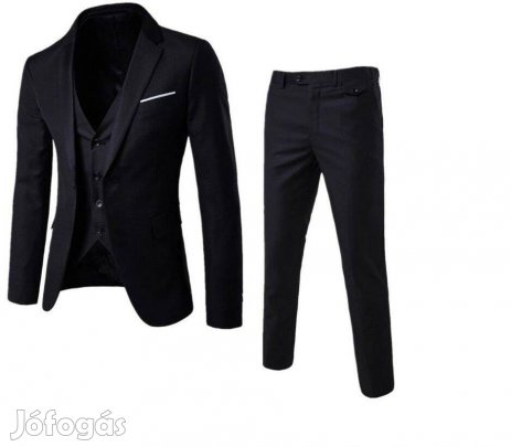 Kiváló minőségű alkalmi vőlegény öltöny és mellény új,bontatlan