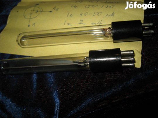 Kivezérlésjelző Glimm cső