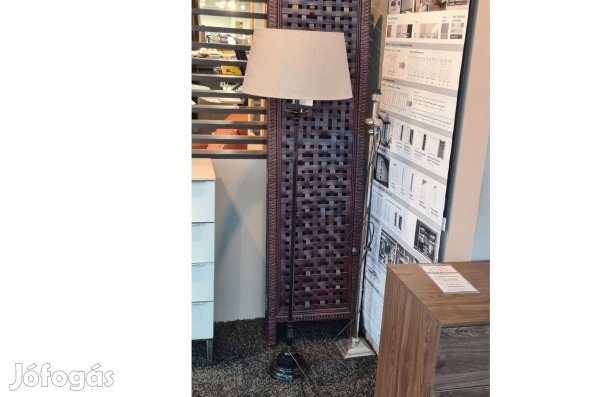 Klasszikus barna színű fém állólámpa 130 cm