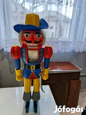 Klasszikus fa Diótörő figura - Muskétás katona