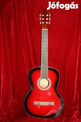 Klasszikus gitár 3/4 piros