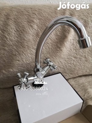 Klasszikus mosdó csap csaptelep két tekerős Budapesten a legjobb áron