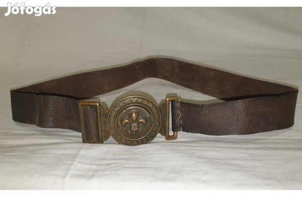 Klasszikus régi magyar bőr cserkészöv