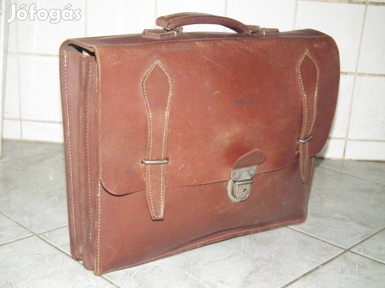 Klasszikus retró férfi valódi bőrtáska aktatáska bőr táska nr.62