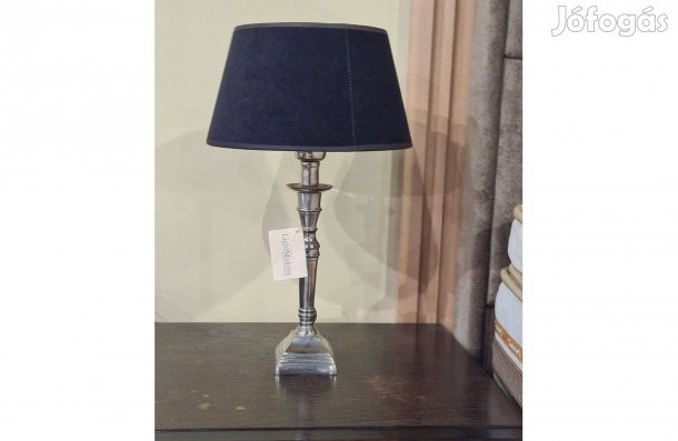 Klasszikus stílusú ezüst színű asztali lámpa 40 cm , Light & Living
