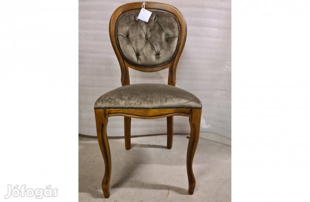 Klasszikus stílusú szék bársony szövettel