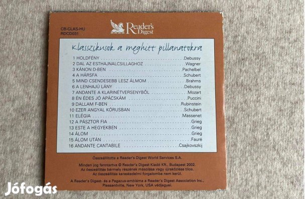 Klasszikusok meghitt pillanatokra CD