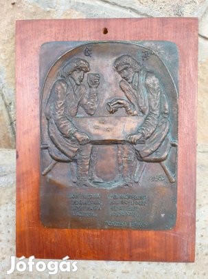 Kligl Sándor bronz kisplasztika , dombormű , képcsarnok