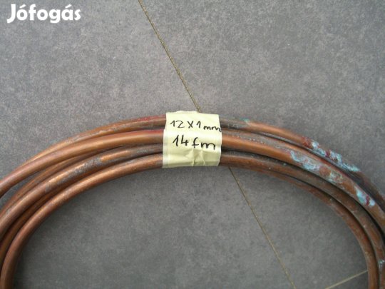 Klíma Rézcső 12X1mm 14fm