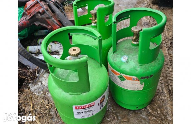 Klima gázpalack r134 r404 gáz palack üres