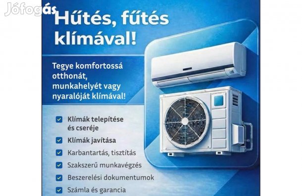 Klíma telepítés, karbantartás Baranya megyében