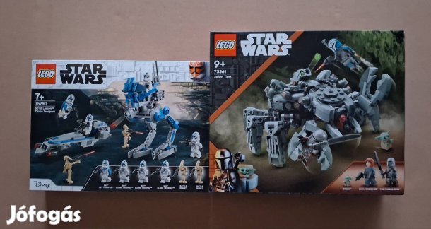 Klónok háborúja + Mandalorian bontatlan Star Wars LEGO 75280 + 75361 F