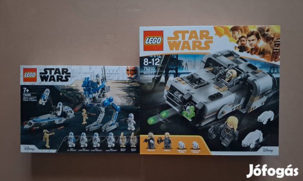 Klónok háborúja + Solo bontatlan Star Wars LEGO 75280 + 75210 utánvét
