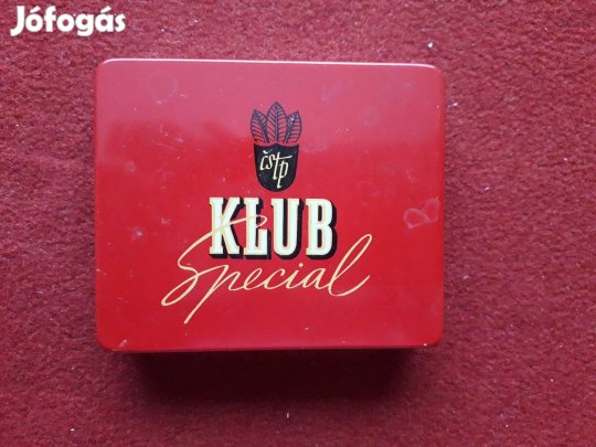 Klub speciál cseh, fém cigarettásdoboz