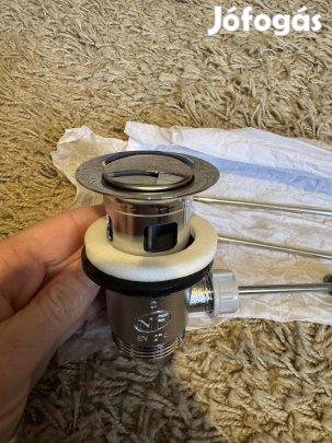 Kludi túlfolyós mosdó lefolyó karos dugóval (új)