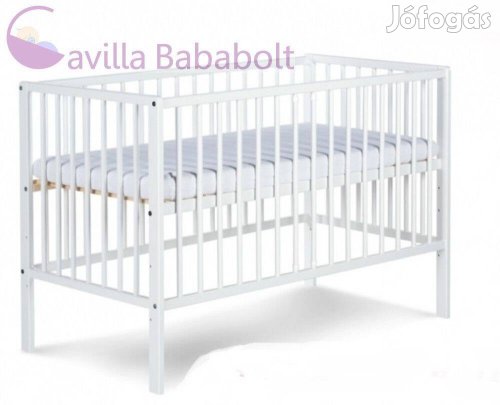 Klups radek x babaágy 120x60cm, fehér, byf