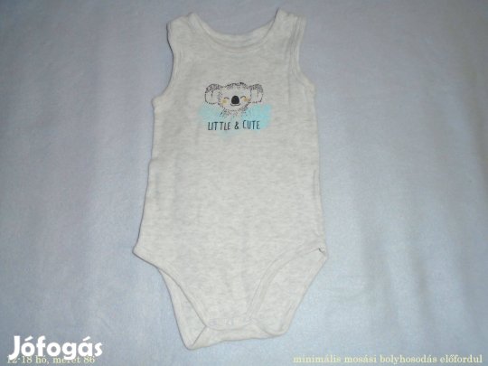 Koala mintás ujjatlan body 12-18 hó (méret 86)