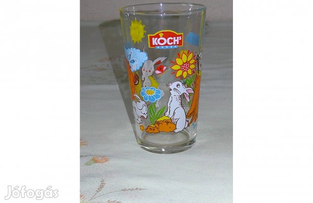 Koch üveg pohár ( Nyuszi )