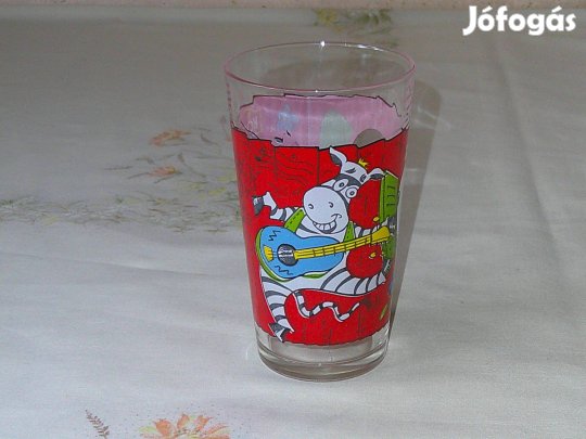 Koch üveg pohár ( Zebrás )