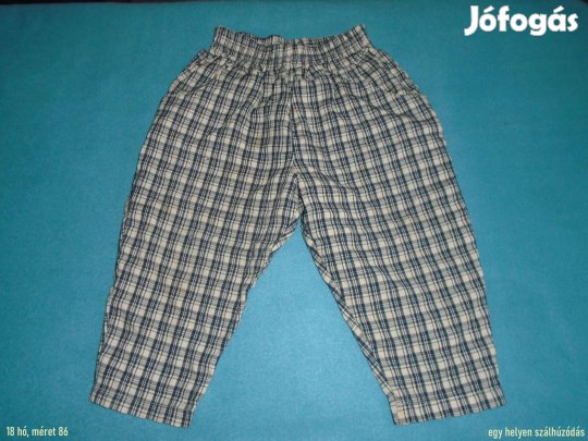 Kockás nadrág 18 hó (méret 86)