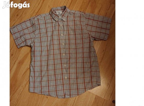 Kockás rövidujjú ing fiúnak 158-as - mérve