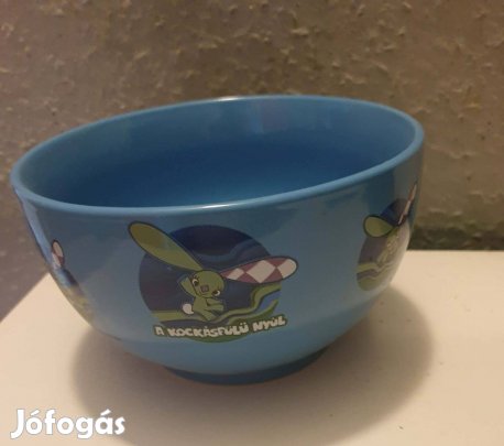 Kockásfúlű nyúl kerámia műzlis tál eladó