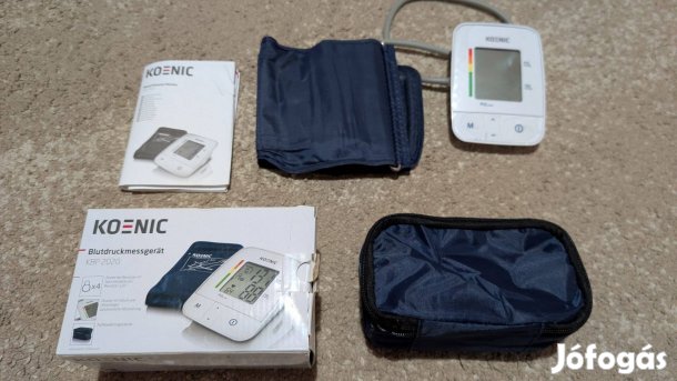 Koenic KBP 2020 digitális vérnyomásmérő tokkal, saját dobozával, minde