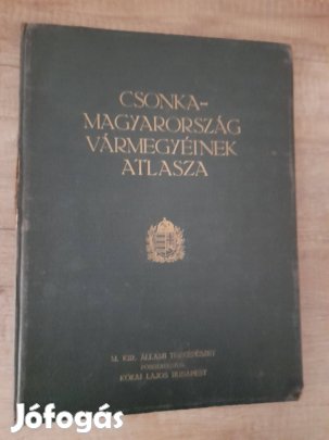 Kókai Lajos 1934 Csonka-Magyarország vármegyéinek atlasza