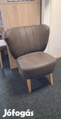 Koktél fotel nubuk hatású szövettel