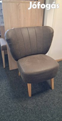 Koktélfotel nubuk hatású szövettel