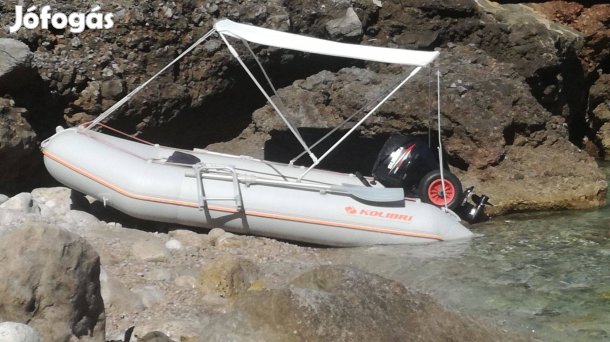 Kolibri KM360D gumicsónak, Suzuki DF15 motor utánfutóval