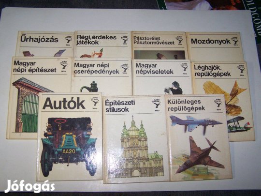 Kolibri könyvcsomag (11 db, egyben: pl. Űrhajózás, Mozdonyok, stb.)