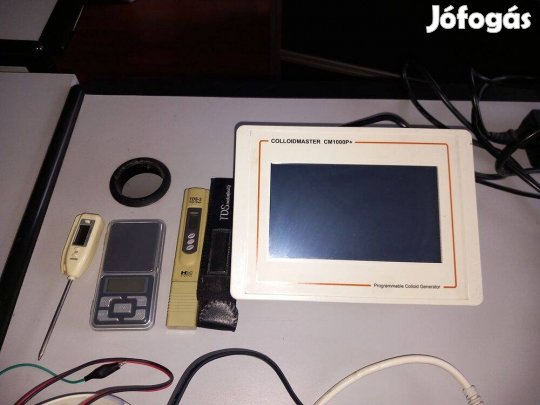 Kolloid generátor mérőműszerekkel