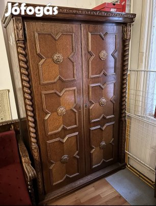 Kolomiál polcos+ akasztós szekrény Bpesten az V. kerületben