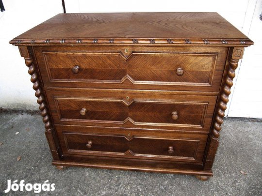 Koloniál 3 fiókos nagy komód