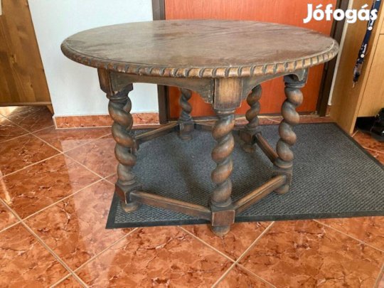 Koloniál dohányzóasztal - mérete 90 x 60 cm - 1960-ból