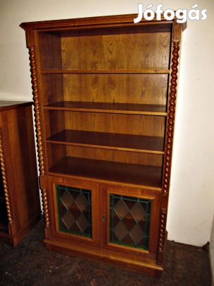 Koloniál könyvespolc,könyv szekrény
