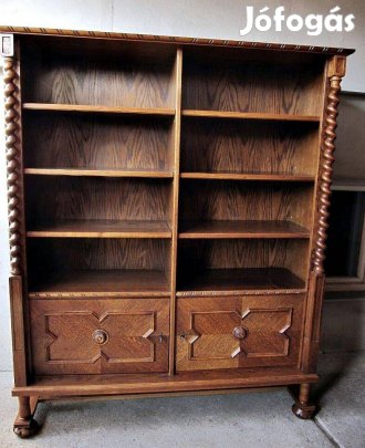 Koloniál könyvszekrény könyvespolc