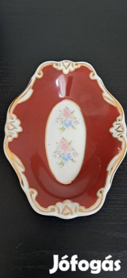 Kolozsvári porcelán dísztál Kézzel festett