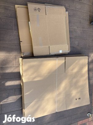 Költözéshez, tároláshoz kartondobozok eladóak