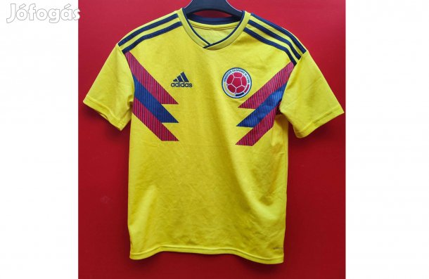 Kolumbia válogatott sárga eredeti adidas 2018-19 gyerek mez (L, 164)