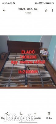 Komárom  ágy ágyráccsal  eladó