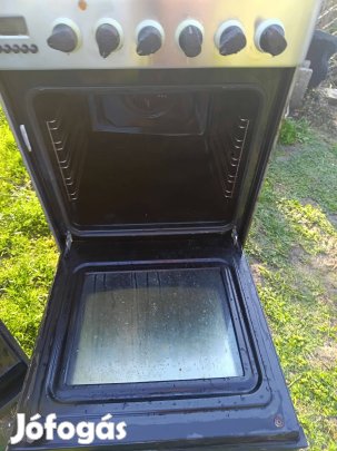 Kombinált gáztűzhely Inox