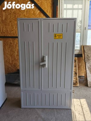 Kombinált villanyóra szekrény 1/3 fázis, lábazattal, földkábeles